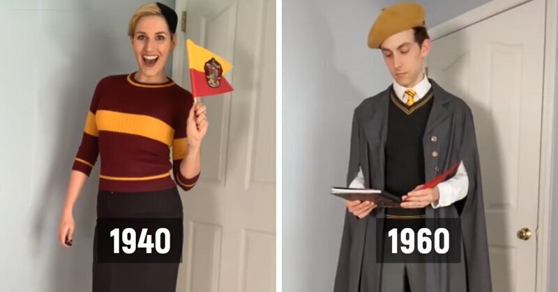 Как менялась школьная форма в Хогвартсе за последние 100 лет (15 фото)