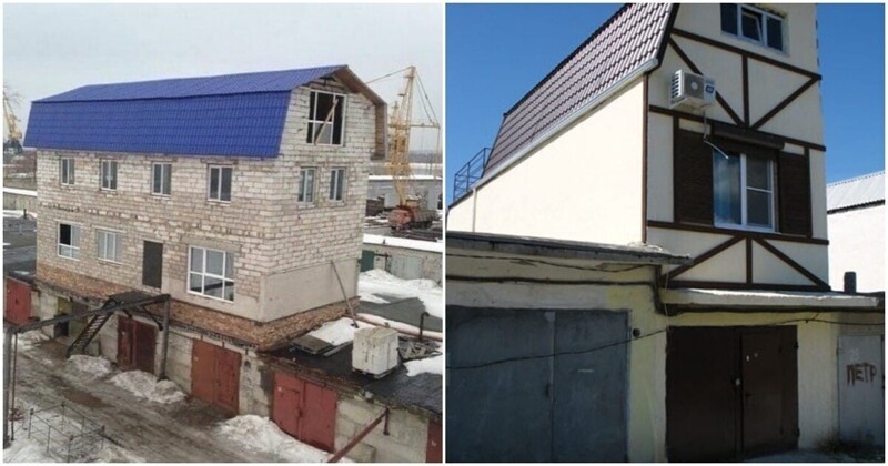 Царь-гаражи: незаконные постройки России, в которых живут люди (15 фото)
