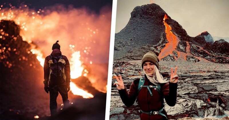 Сфотографироваться с извергающимся вулканом: 19 потрясающих кадров из Исландии (20 фото)